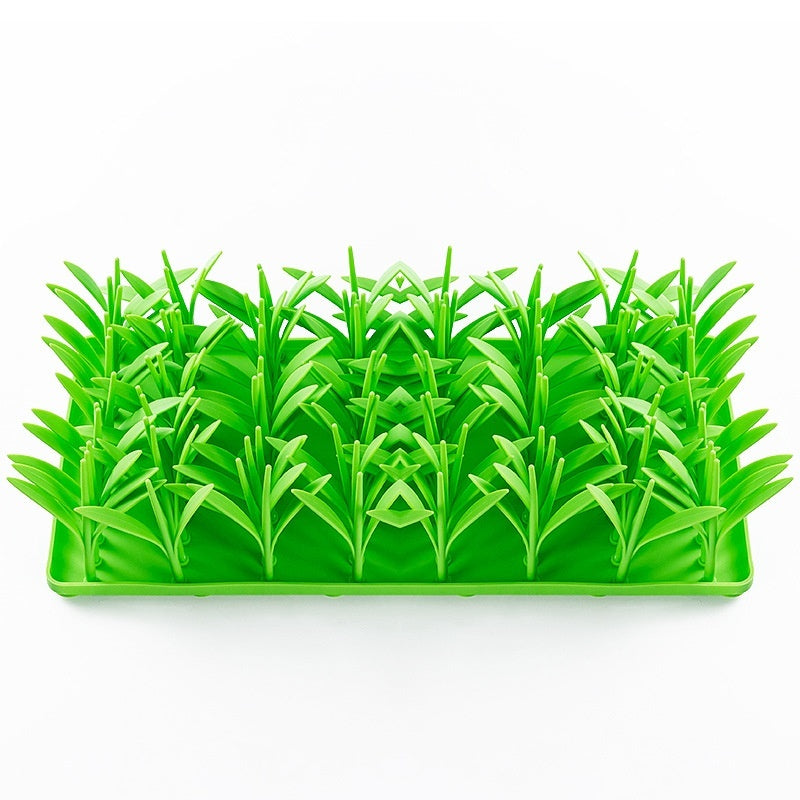 Pawrio™  Silicone Dog Lick Mat – Slow Feeder with Grass Design