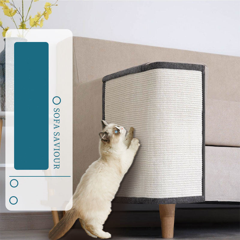 PAWRIO™ Sisal Cat Claw Mat – Sofa Protector & Scratch Pad