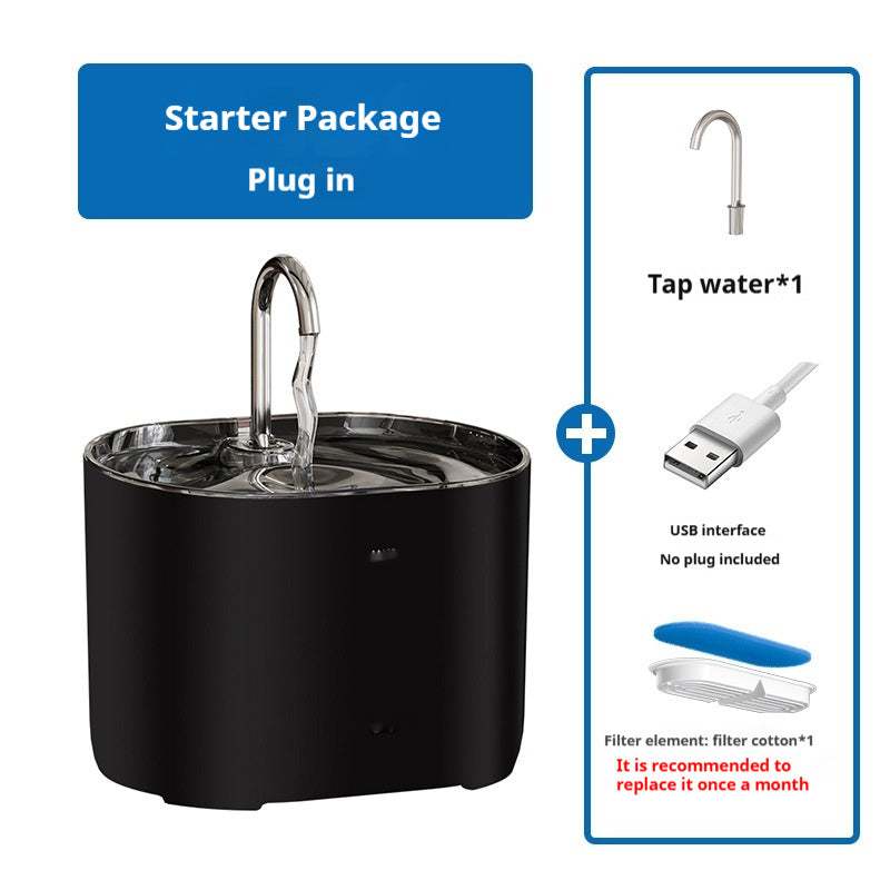 PAWRIO™ Smart Alloy Pet Water Fountain – Clean, Quiet & Filtered Hydration