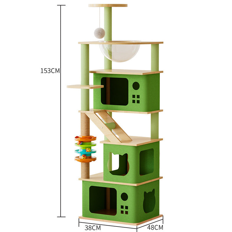 PAWRIO™ Plush Cat Tree – Multi-Level Climber, Nest & Scratcher