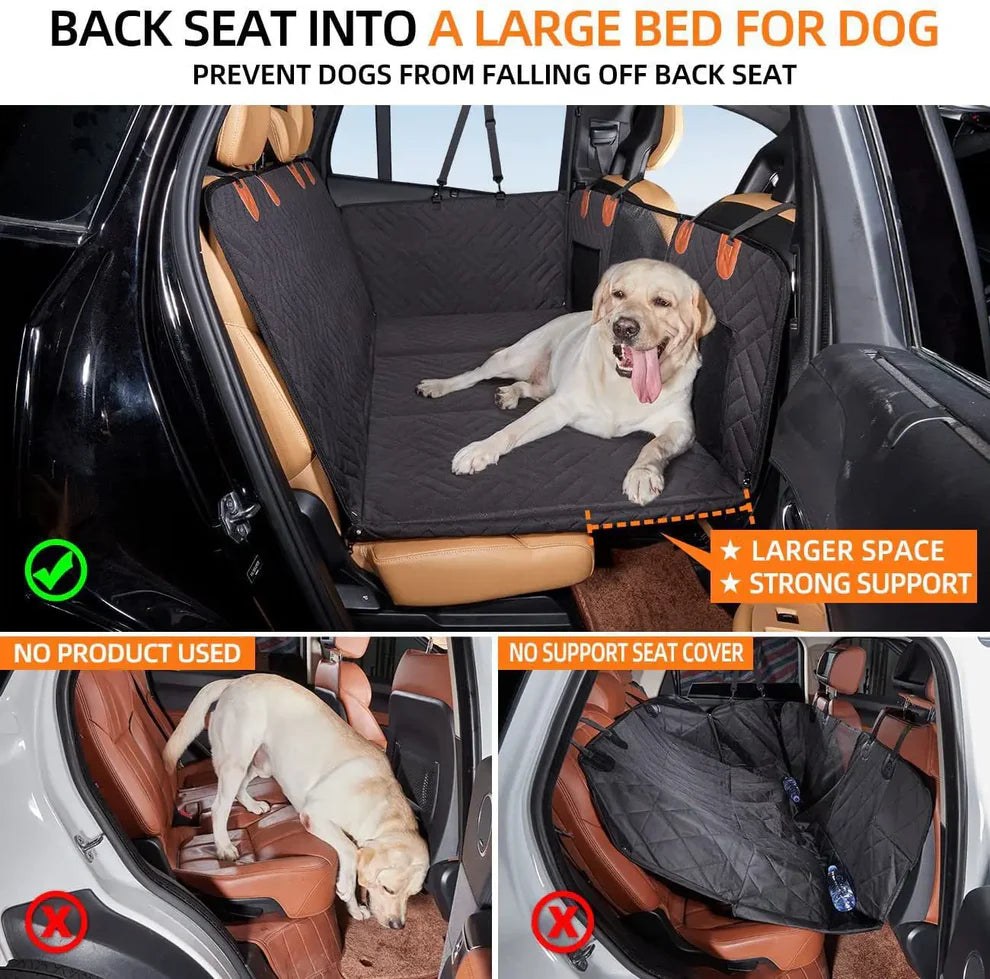 Pawrio™ Hard Bottom Dog Car Backseat Cover