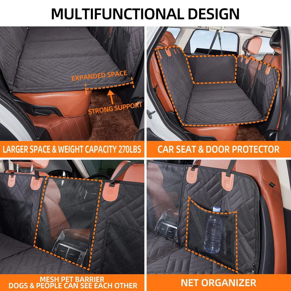 Pawrio™ Hard Bottom Dog Car Backseat Cover