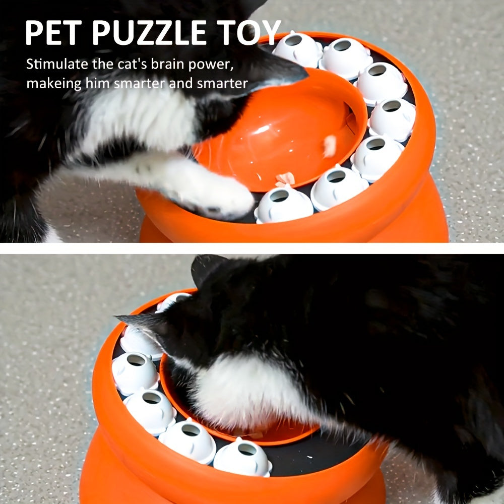 Interactive Puzzle For Cats Slow Food Dispenser For Pets Raised For Dry Food And Snacks