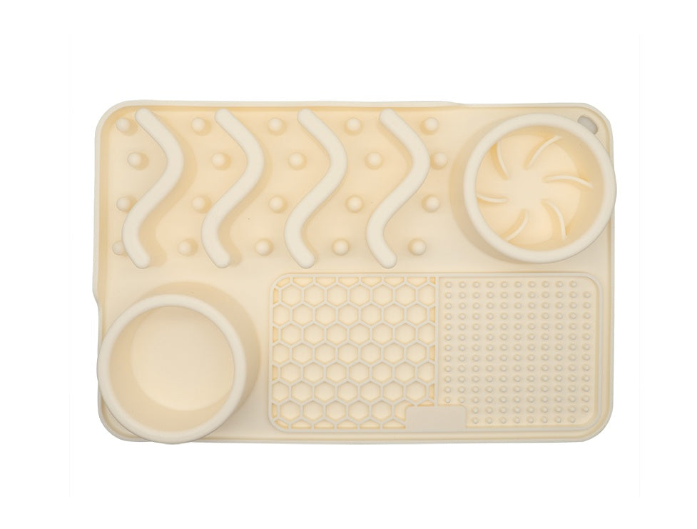 Pawrio™ Multi-Functional Pet Licking Mat – Slow Feeder Bowl Pad