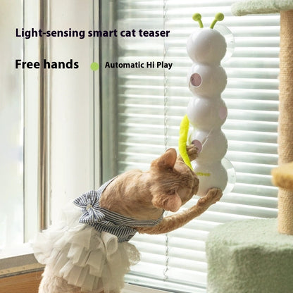 Pawrio™ Teasing Cat Toy Automatic Pes Toy With Tail Motion Activated Kitten Toy Rechargeable Smart Interactive Cat Toy Pet Products