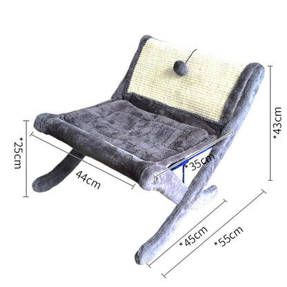 PAWRIO™ Cat Sunbathing Sofa – Lounger & Scratcher in One