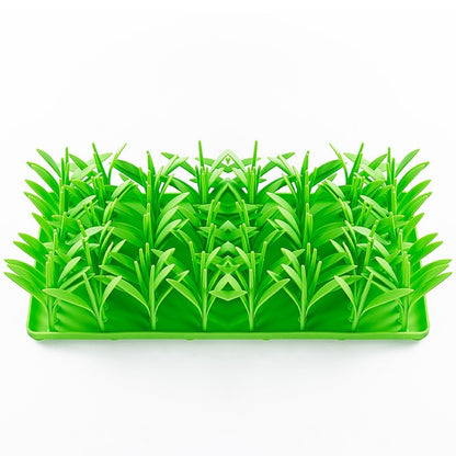 Pawrio™  Silicone Dog Lick Mat – Slow Feeder with Grass Design