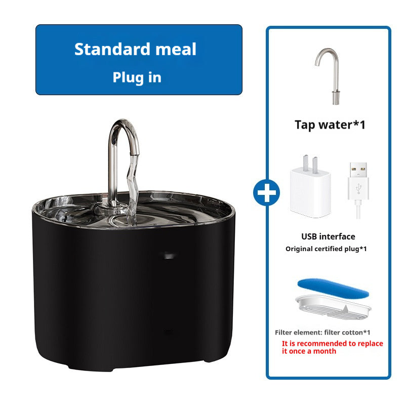 PAWRIO™ Smart Alloy Pet Water Fountain – Clean, Quiet &amp; Filtered Hydration