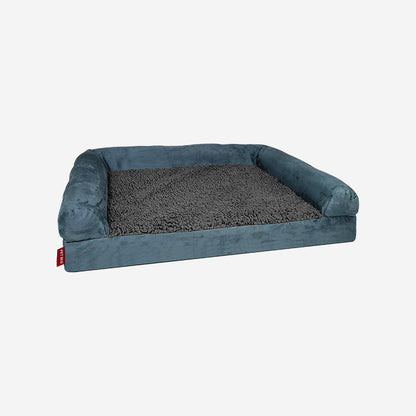 PAWRIO™ Orthopedic Waterproof Dog Bed – Suede & Fleece Removable Cover