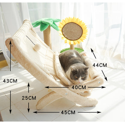 PAWRIO™ Cat Sunbathing Sofa – Lounger & Scratcher in One