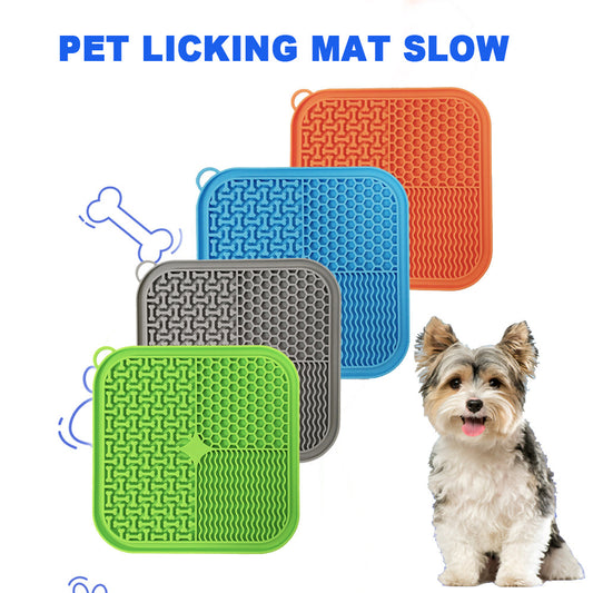 Pawrio™ Premium Dog Licking Mat – Slow Feeder with Suction Cups