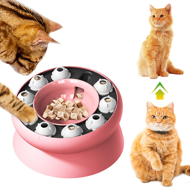 Interactive Puzzle For Cats Slow Food Dispenser For Pets Raised For Dry Food And Snacks