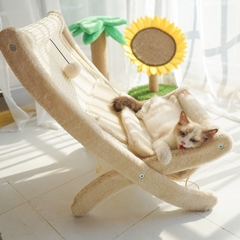 PAWRIO™ Cat Sunbathing Sofa – Lounger & Scratcher in One