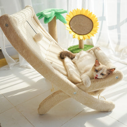 PAWRIO™ Cat Sunbathing Sofa – Lounger & Scratcher in One