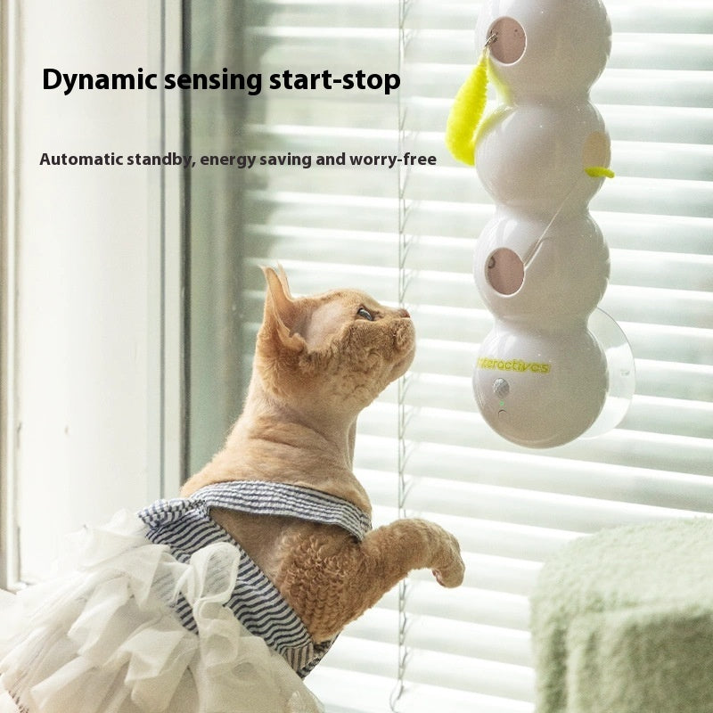 Pawrio™ Teasing Cat Toy Automatic Pes Toy With Tail Motion Activated Kitten Toy Rechargeable Smart Interactive Cat Toy Pet Products