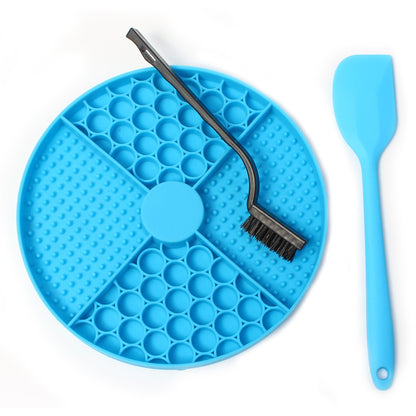 Pawrio™ Round Silicone Dog Lick Mat – Slow Feeder Pad