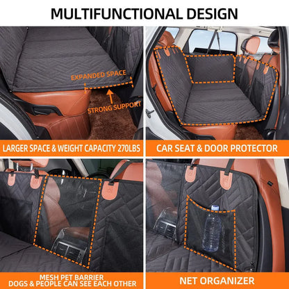 Pawrio™ Hard Bottom Dog Car Backseat Cover