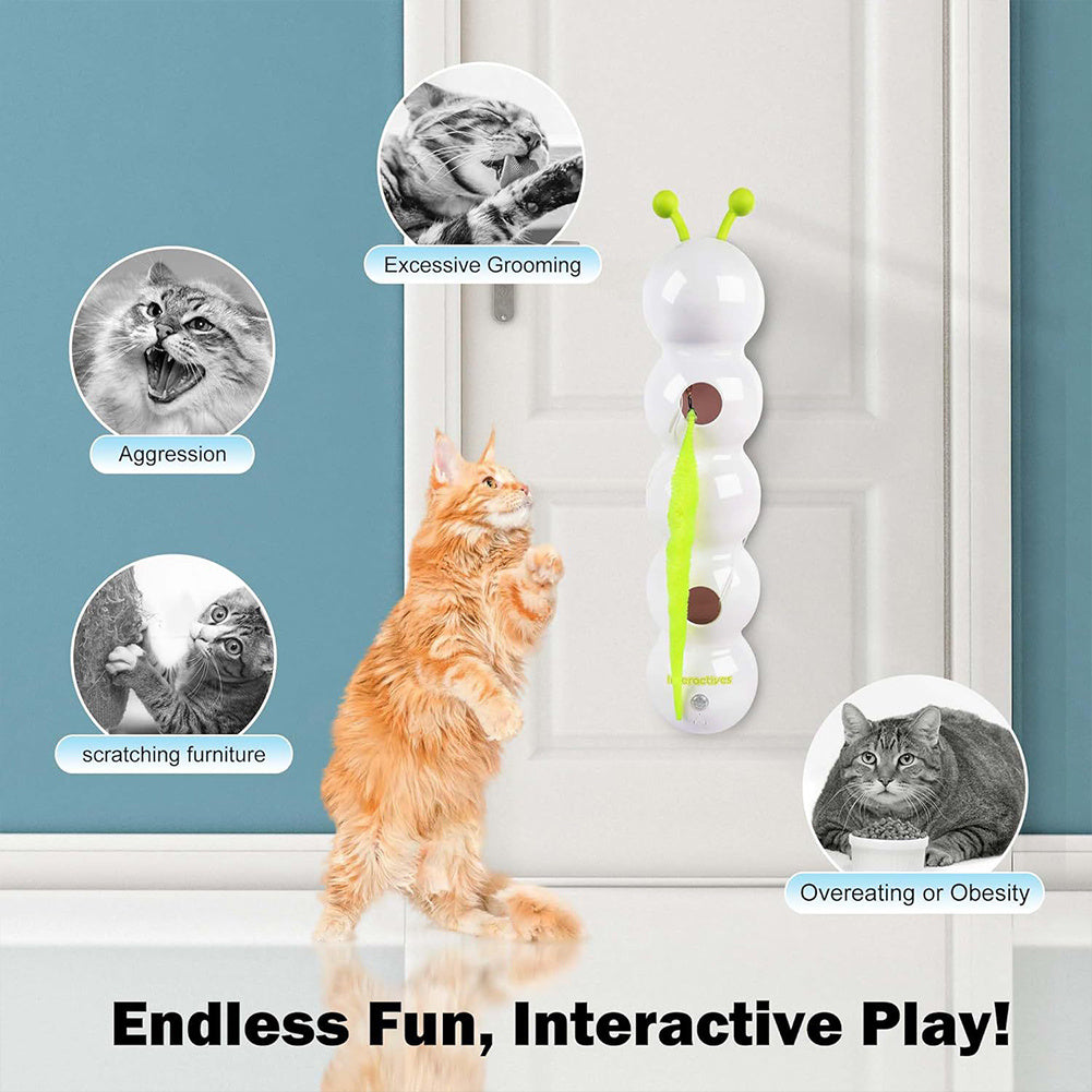 Pawrio™ Teasing Cat Toy Automatic Pes Toy With Tail Motion Activated Kitten Toy Rechargeable Smart Interactive Cat Toy Pet Products