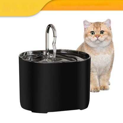 PAWRIO™ Smart Alloy Pet Water Fountain – Clean, Quiet &amp; Filtered Hydration