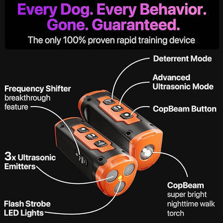 Pawrio™ Training Device - Rechargeable Deterrent with Flashlight