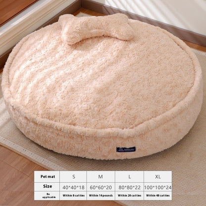 PAWRIO™ Round Nest Pet Bed – Cozy, Washable & Soft