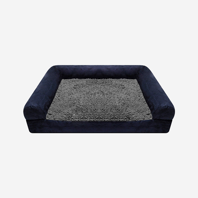 PAWRIO™ Orthopedic Waterproof Dog Bed – Suede & Fleece Removable Cover