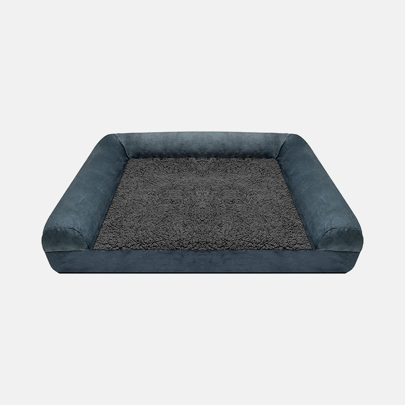 PAWRIO™ Orthopedic Waterproof Dog Bed – Suede & Fleece Removable Cover