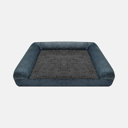 PAWRIO™ Orthopedic Waterproof Dog Bed – Suede & Fleece Removable Cover