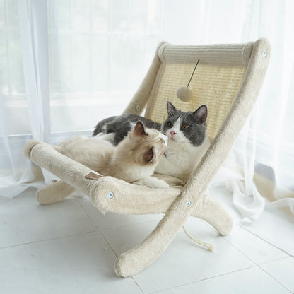 PAWRIO™ Cat Sunbathing Sofa – Lounger & Scratcher in One