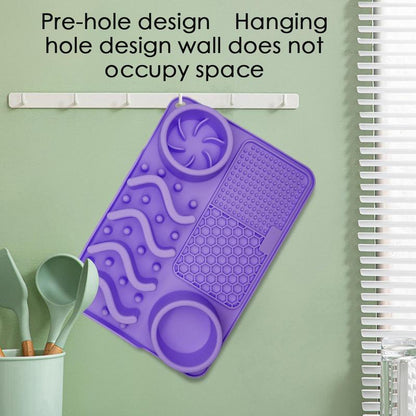 Pawrio™ Multi-Functional Pet Licking Mat – Slow Feeder Bowl Pad