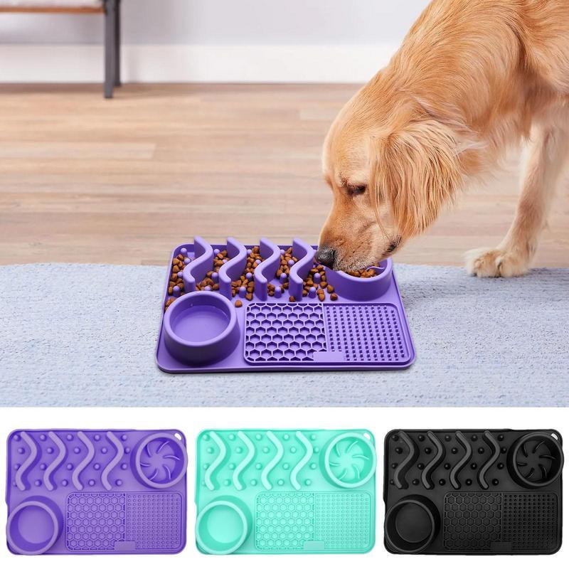 Pawrio™ Multi-Functional Pet Licking Mat – Slow Feeder Bowl Pad