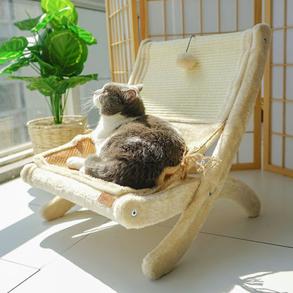 PAWRIO™ Cat Sunbathing Sofa – Lounger & Scratcher in One