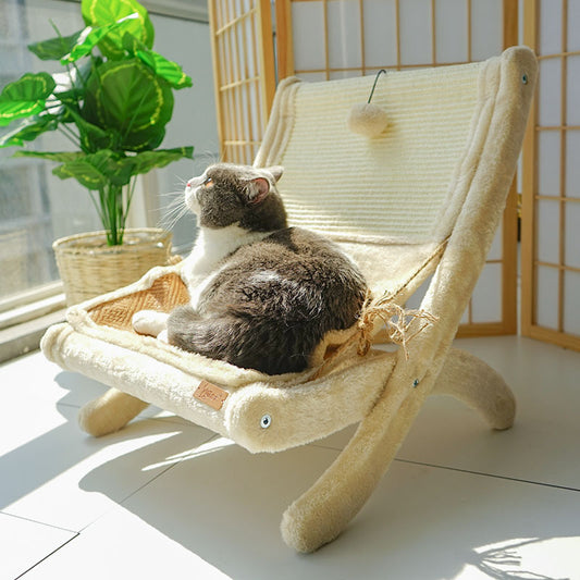 PAWRIO™ Cat Sunbathing Sofa – Lounger & Scratcher in One